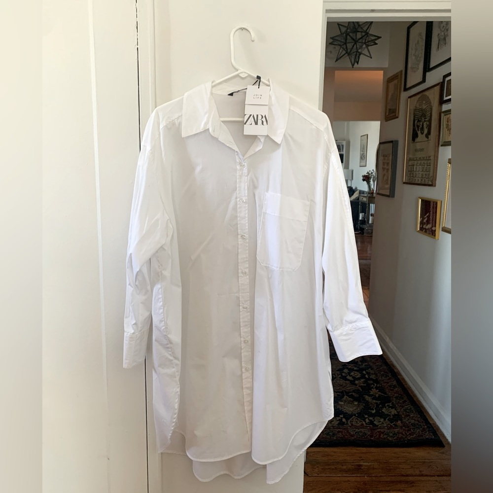 Zara oversized dress shirt